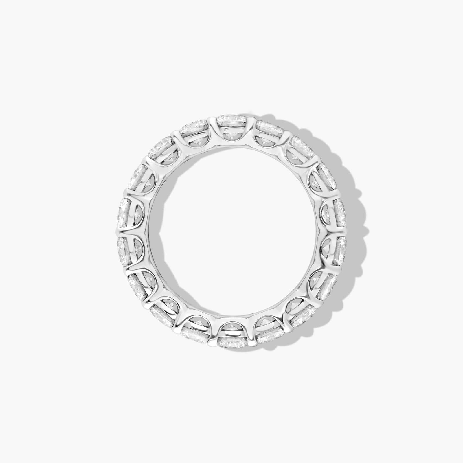 Low Dome Basket Eternity Ring With 3 CTW Lab-Grown Diamonds In 14K White Gold (3.50mm)