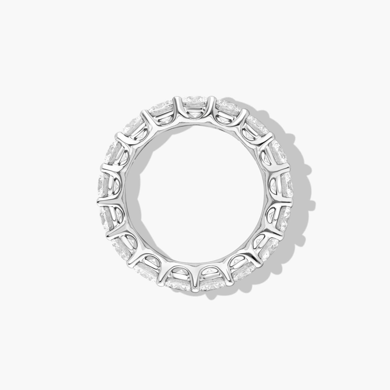 Low Dome Basket Eternity Ring With 4 CTW Diamonds In Platinum (4.00mm)