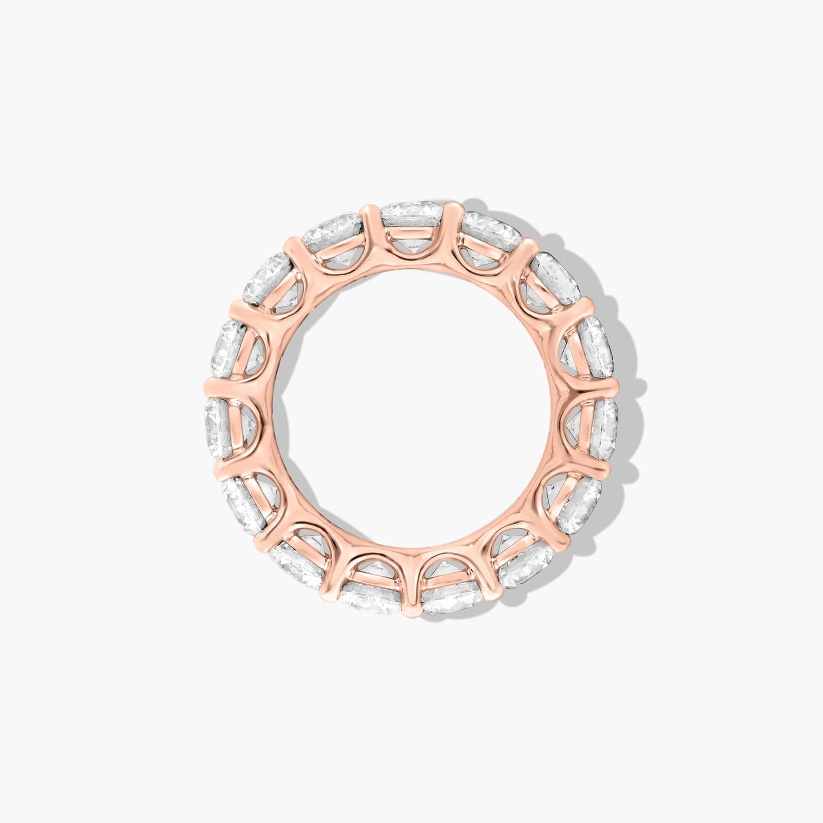 Low Dome Basket Eternity Ring With 6 CTW Lab-Grown Diamonds In 14K Rose Gold (4.50mm)