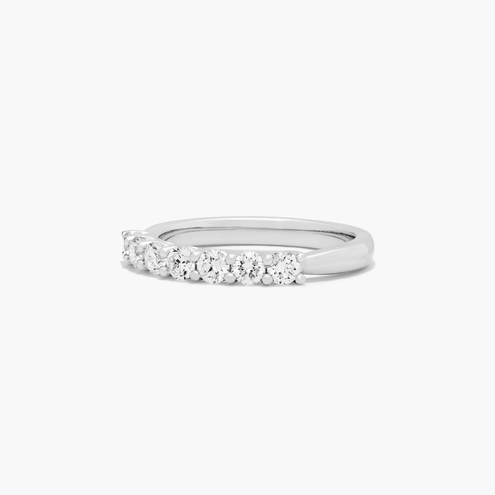 Low Dome Basket Anniversary Ring With 0.5 CTW Diamonds In Platinum (2.40mm)