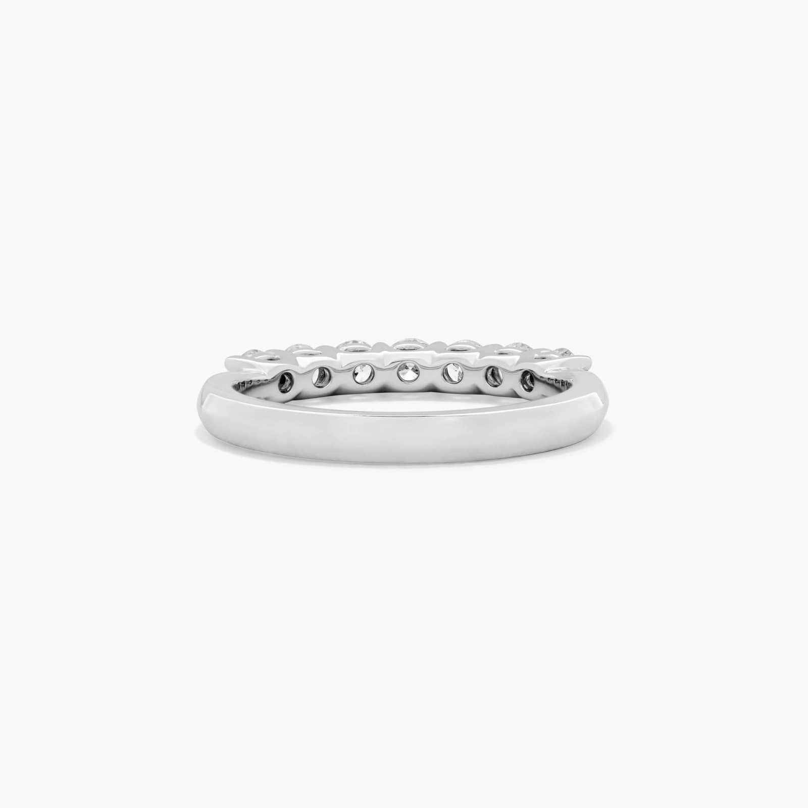 Low Dome Basket Anniversary Ring With 0.5 CTW Diamonds In Platinum (2.40mm)