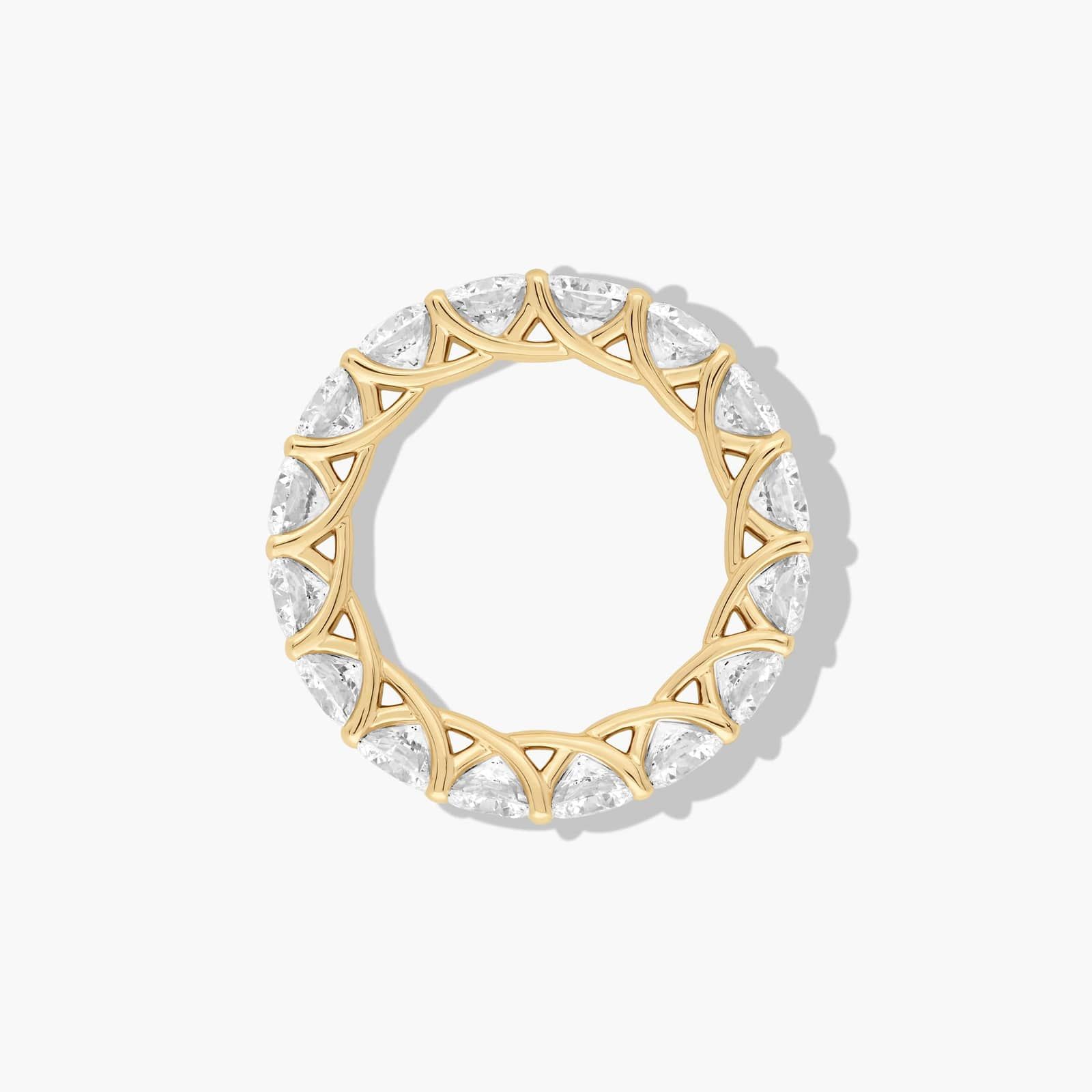 Trellis Eternity Ring With 5 CTW Diamonds In 14K Yellow Gold (4.00mm)