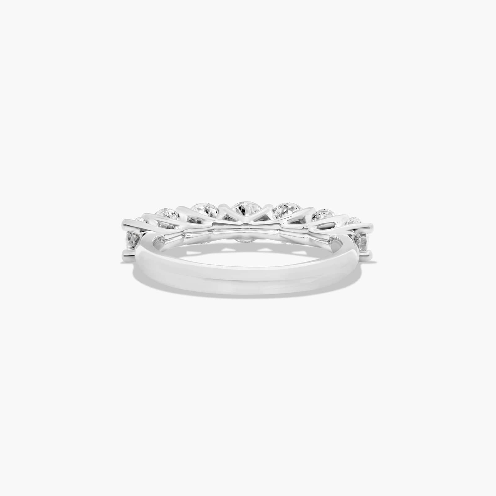 Seven Stone Trellis Anniversary Ring With 1.5 CTW Lab-Grown Diamonds In 14K White Gold (2.50mm)
