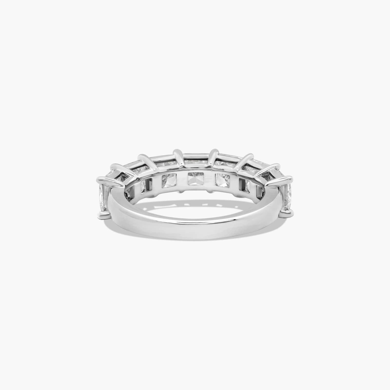 Seven Stone Anniversary Ring With 3.5 CTW Princess Cut Diamonds In Platinum (3.00mm)
