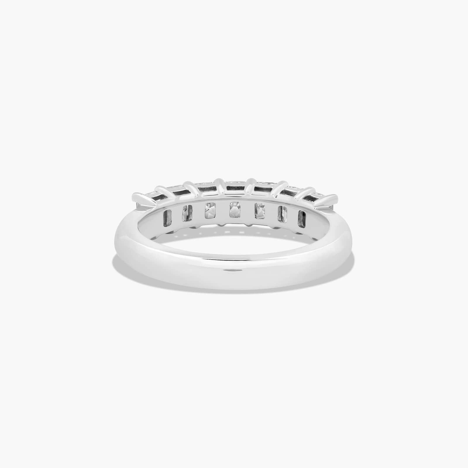 Seven Stone Anniversary Ring With 1 CTW Radiant Cut Diamonds In Platinum (2.00mm)