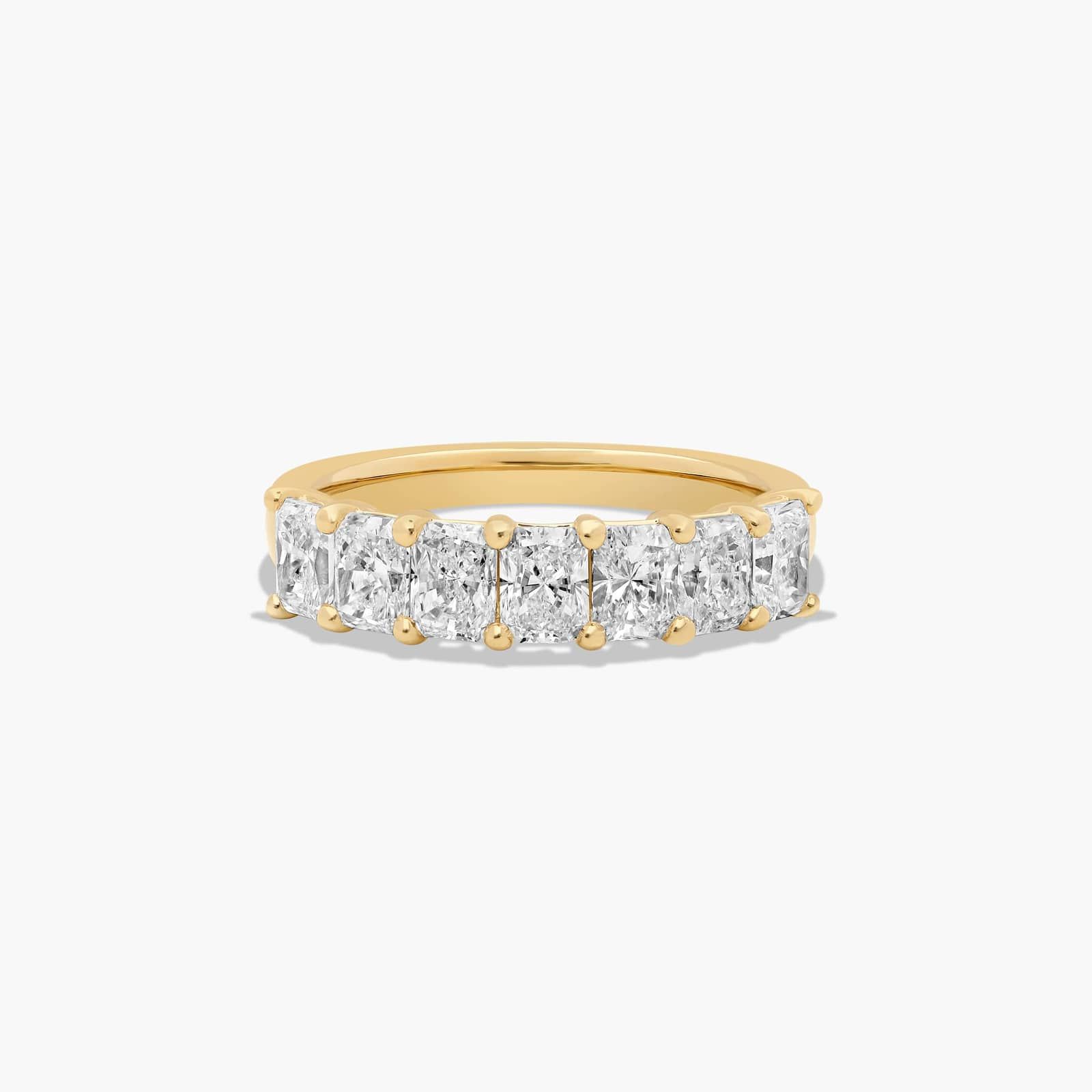 Seven Stone Anniversary Ring With 1.5 CTW Radiant Cut