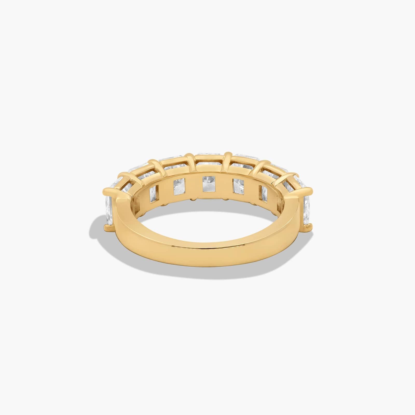 Seven Stone Anniversary Ring With 3.5 CTW Radiant Cut Diamonds In 14K Yellow Gold (3.00mm)