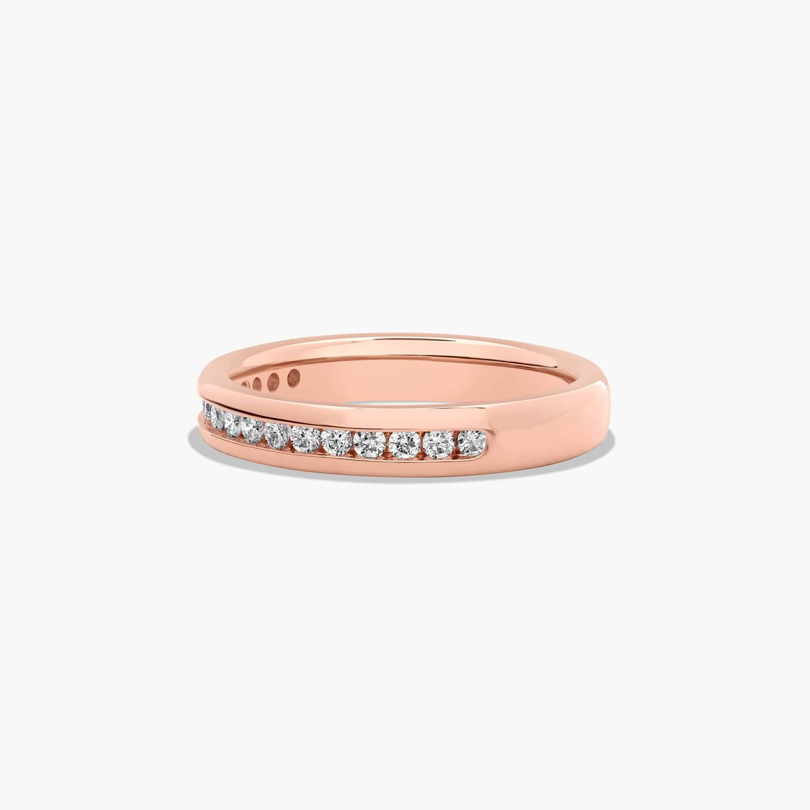 Channel Set Anniversary Ring With 0.25 CTW Lab-Grown Diamonds In 14K Rose Gold (2.90mm)