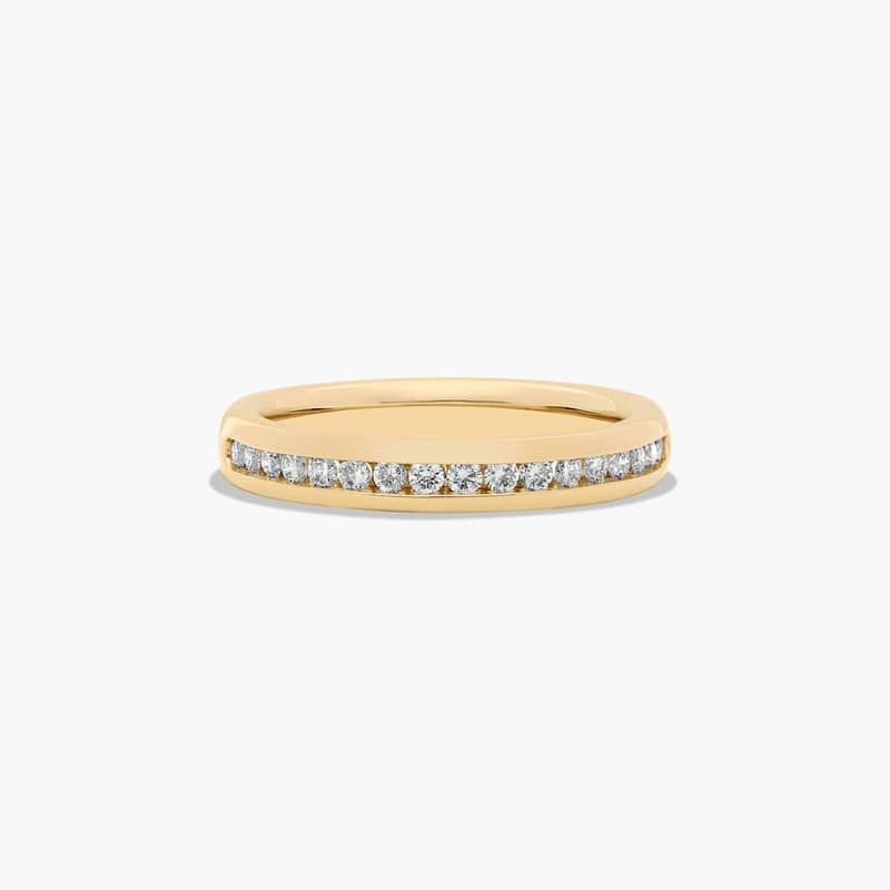 Channel Set Anniversary Ring With 0.25 CTW Lab-Grown Diamonds In 14K Yellow Gold (2.90mm)