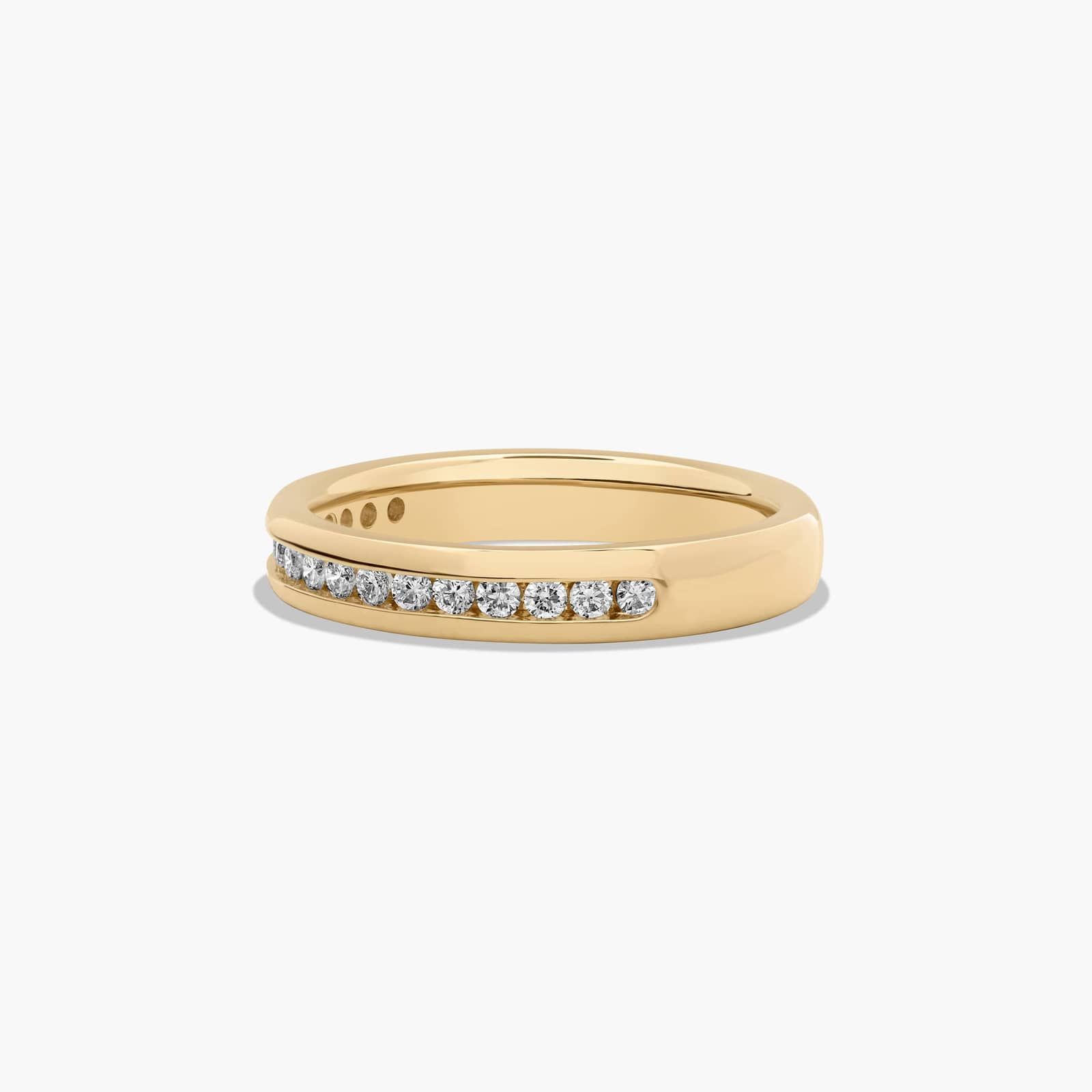 Channel Set Anniversary Ring With 0.25 CTW Diamonds In 14K Yellow Gold (2.90mm)