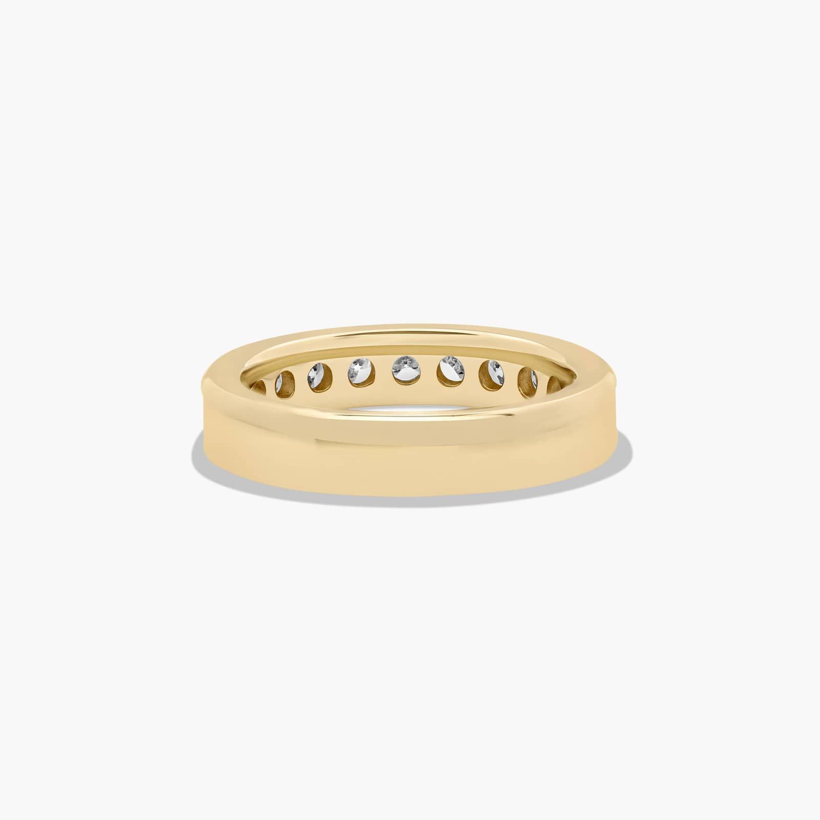 Channel Set Anniversary Ring With 1 CTW Lab-Grown Diamonds In 14K Yellow Gold (4.15mm)