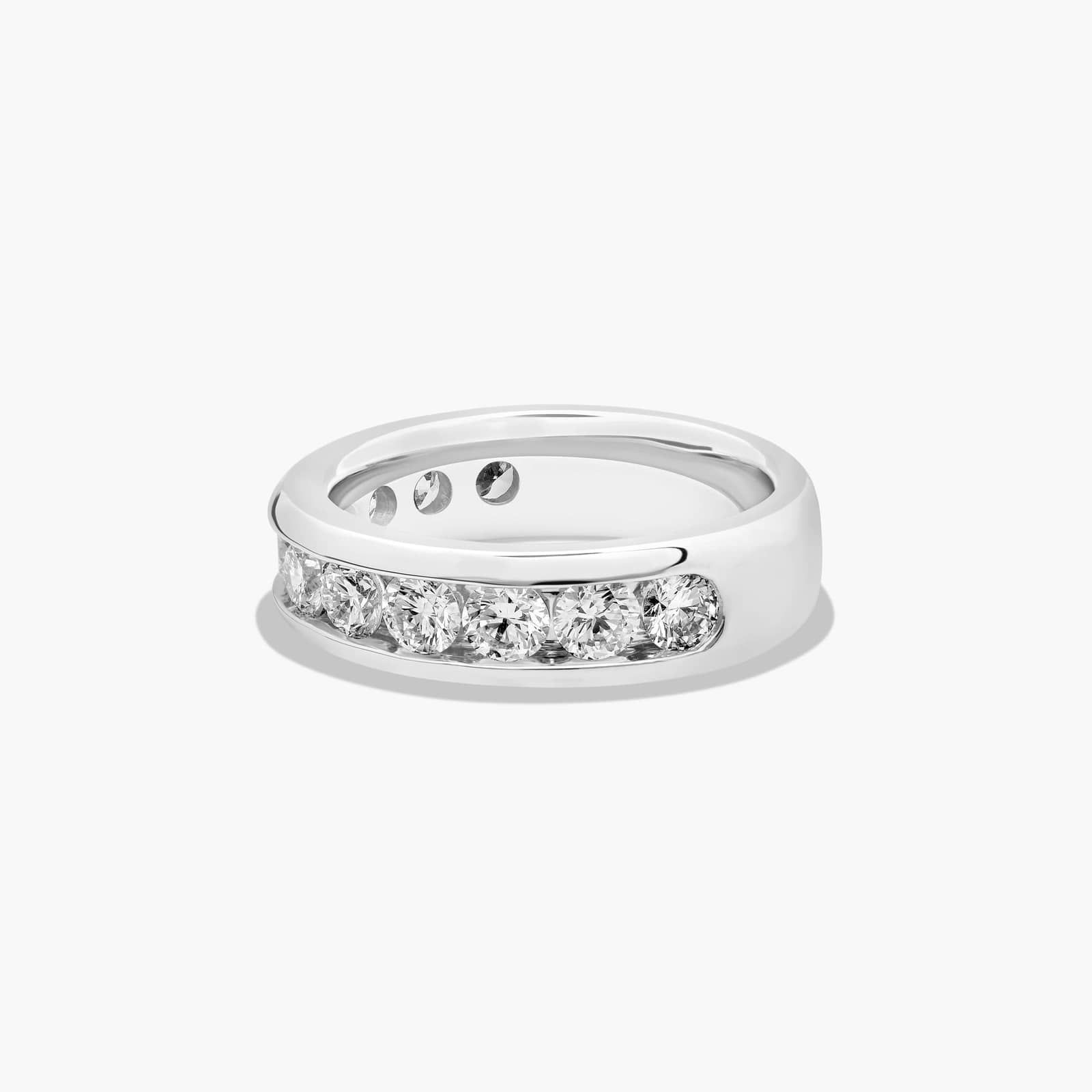 Channel Set Anniversary Ring With 1.5 CTW Diamonds In Platinum (5.00mm)