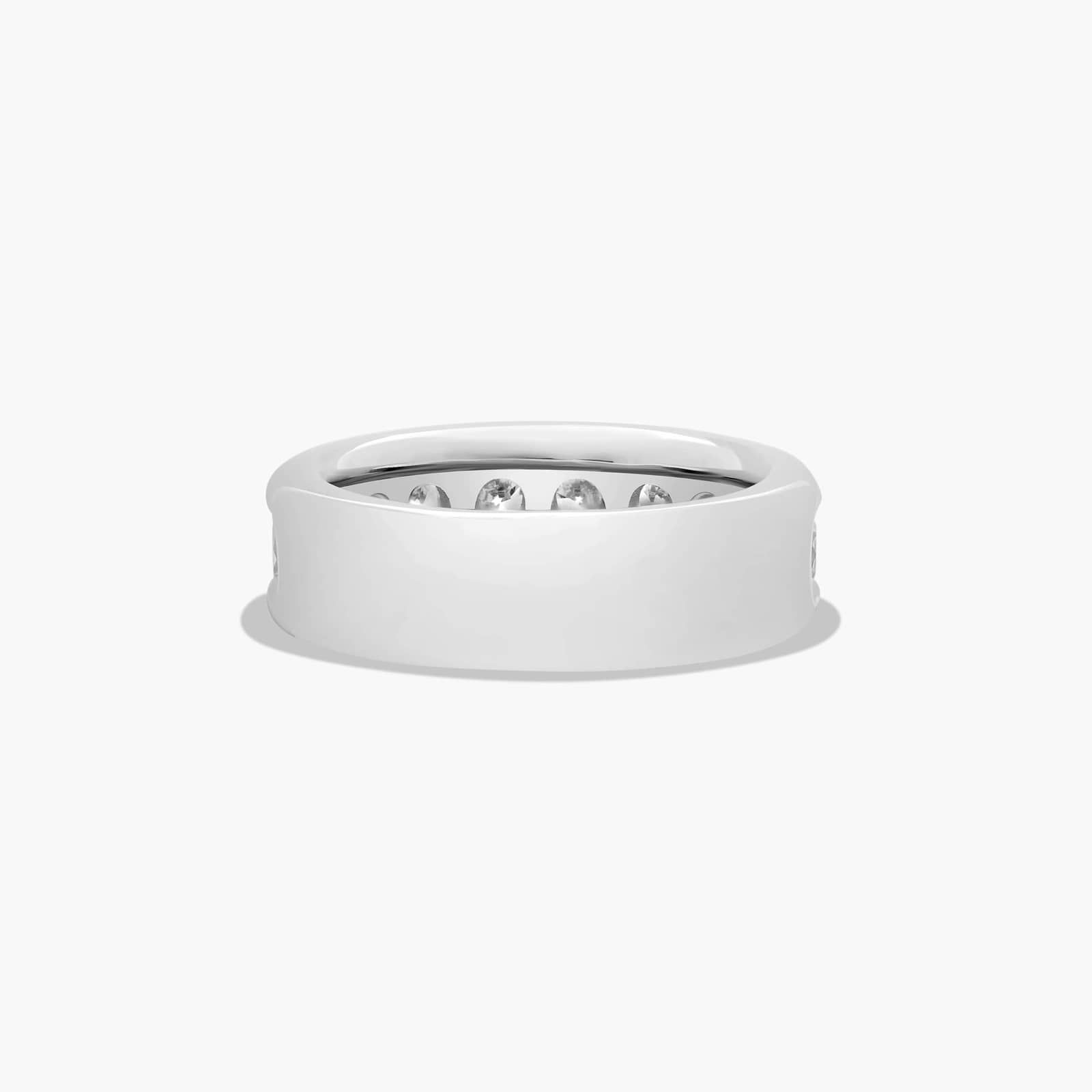 Channel Set Anniversary Ring With 2 CTW Lab-Grown Diamonds In 14K White Gold (5.00mm)