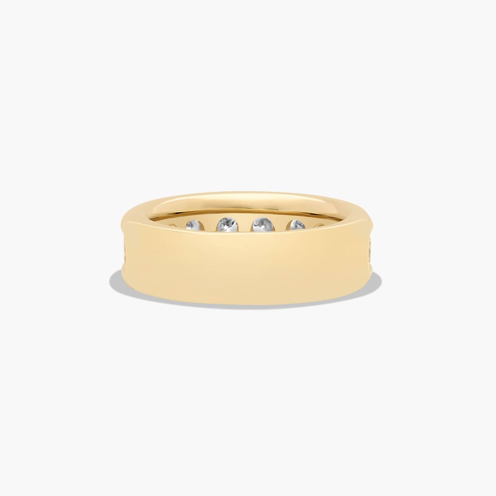 Channel Set Anniversary Ring With 2 CTW Lab-Grown Diamonds In 14K Yellow Gold (5.00mm)
