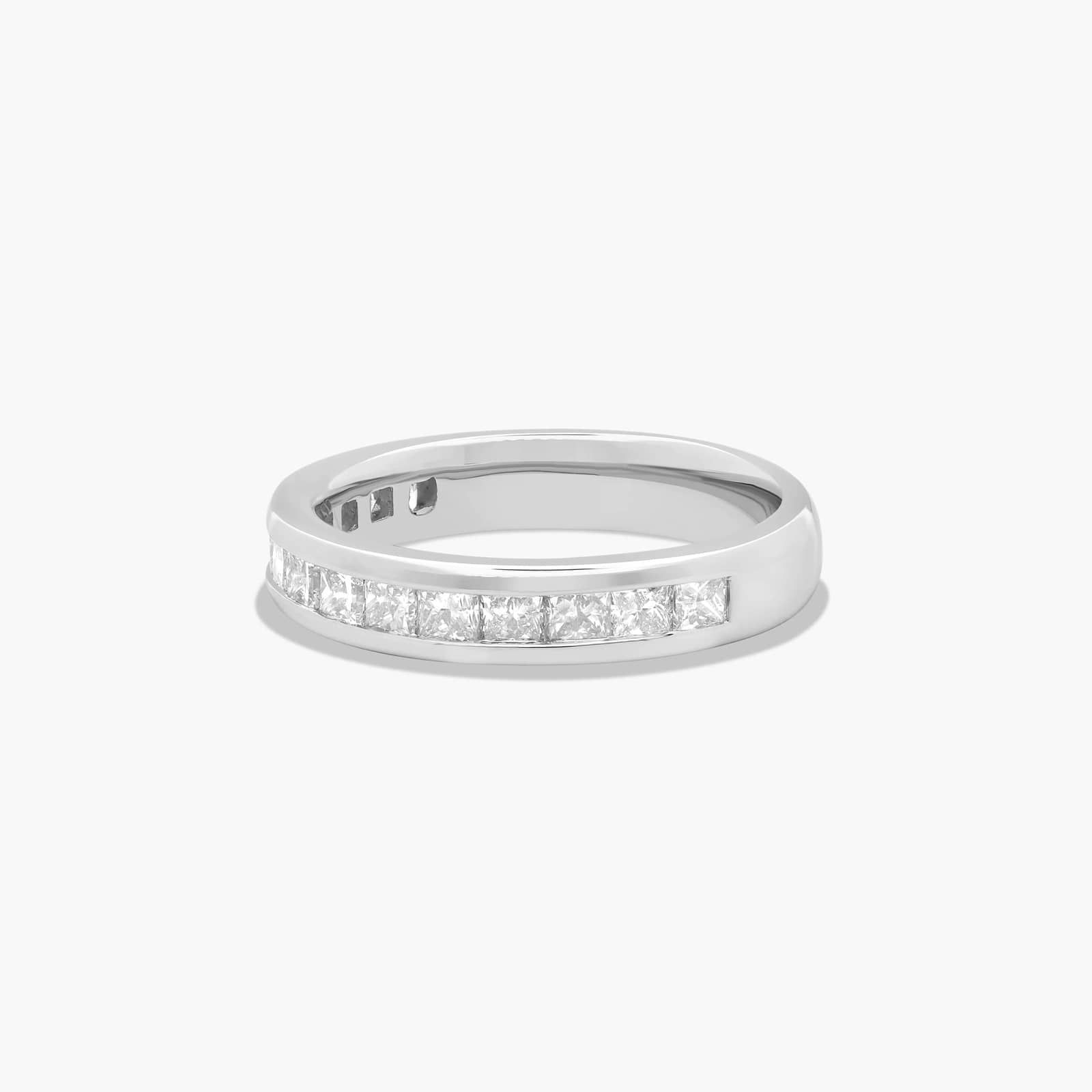 Channel Set Anniversary Ring With 1 CTW Princess Cut Diamonds In Platinum (3.90mm)