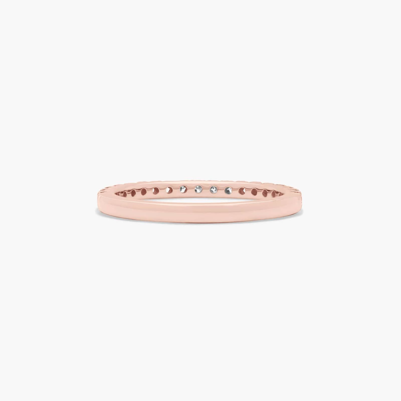 French Pavé Anniversary Ring With 0.25 CTW Lab-Grown Diamonds In 14K Rose Gold (2.00mm)