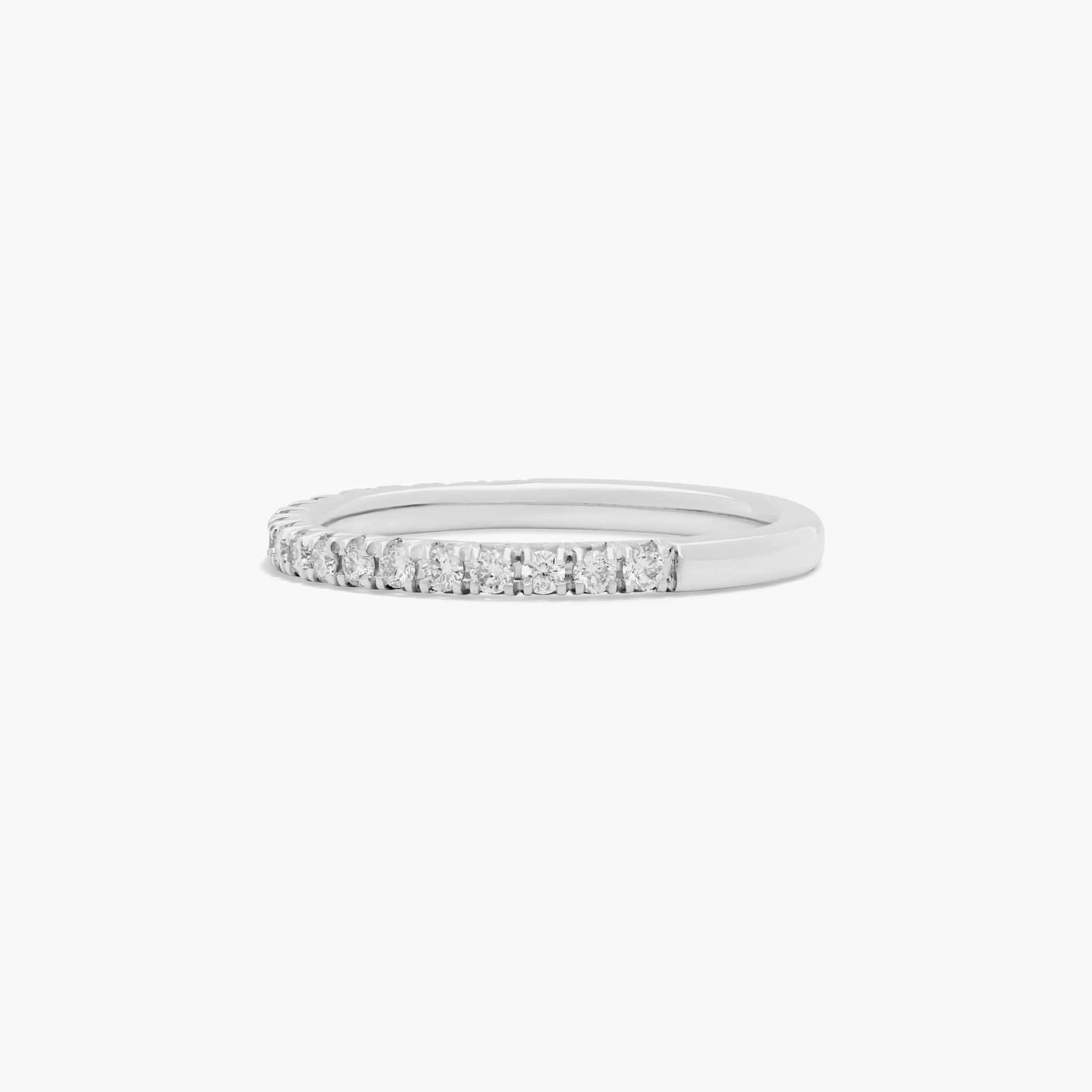 French Pavé Anniversary Ring With 0.25 CTW Diamonds In Platinum (2.00mm)