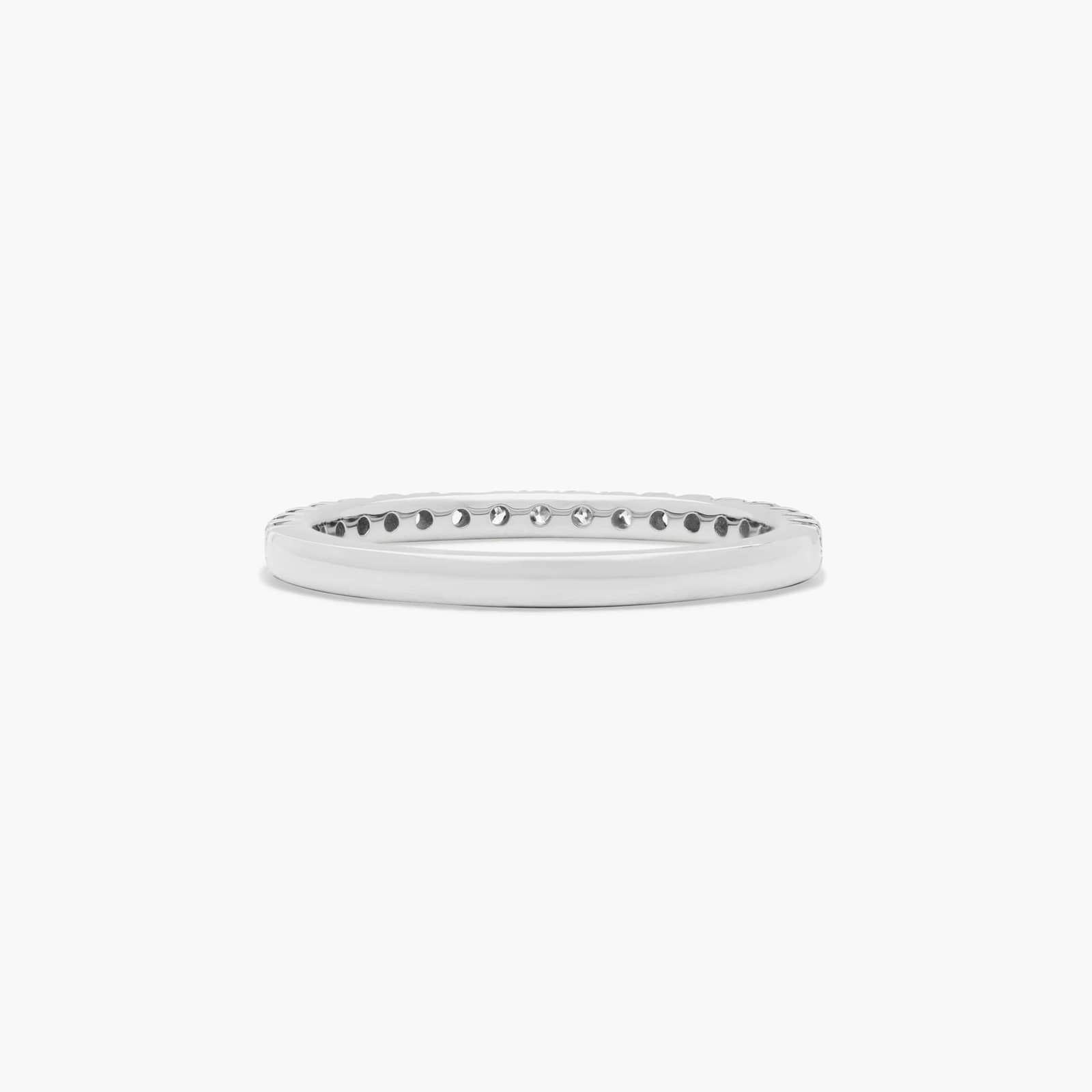 French Pavé Anniversary Ring With 0.25 CTW Diamonds In Platinum (2.00mm)