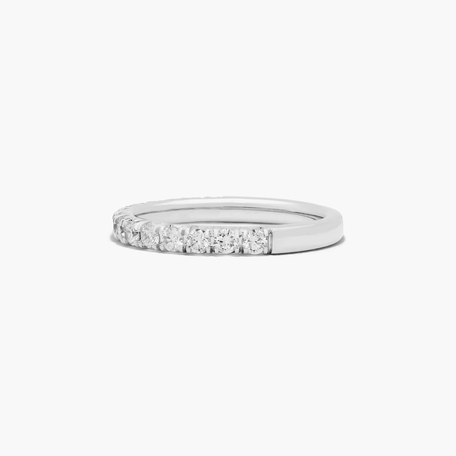 French Pavé Anniversary Ring With 0.5 CTW Diamonds In Platinum (2.50mm)