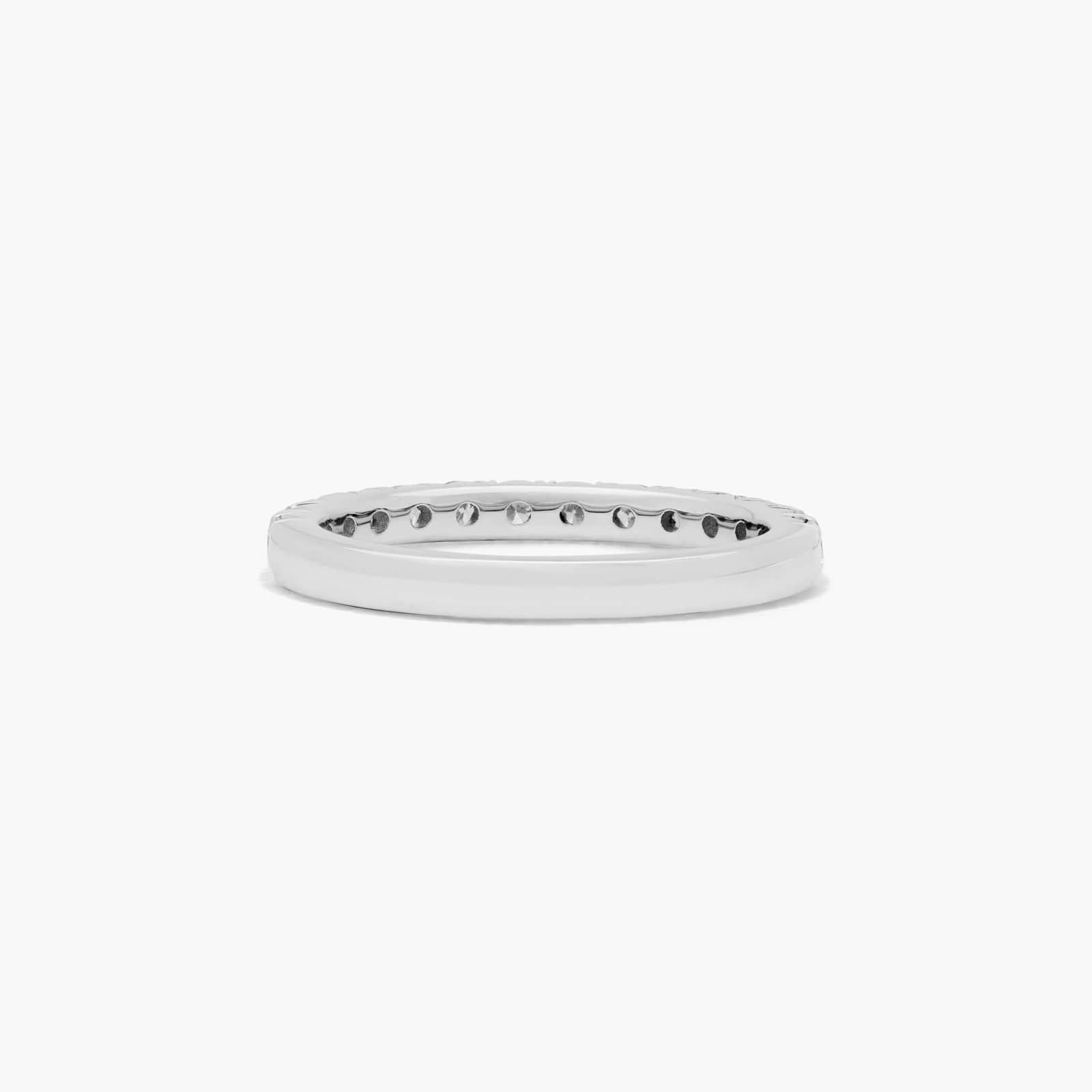 French Pavé Anniversary Ring With 0.5 CTW Diamonds In Platinum (2.50mm)