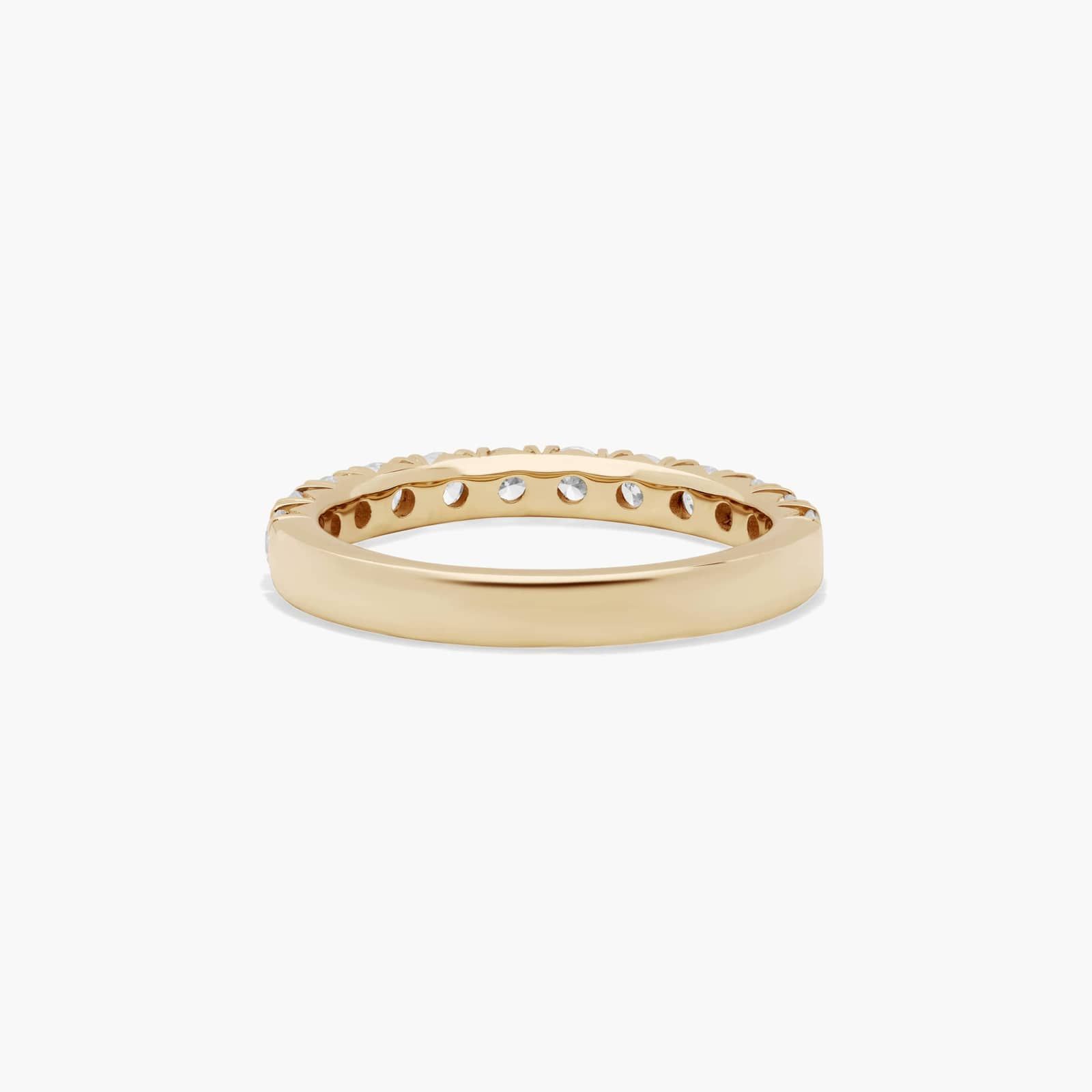 French Pavé Anniversary Ring With 0.75 CTW Lab-Grown Diamonds In 14K Yellow Gold (3.00mm)