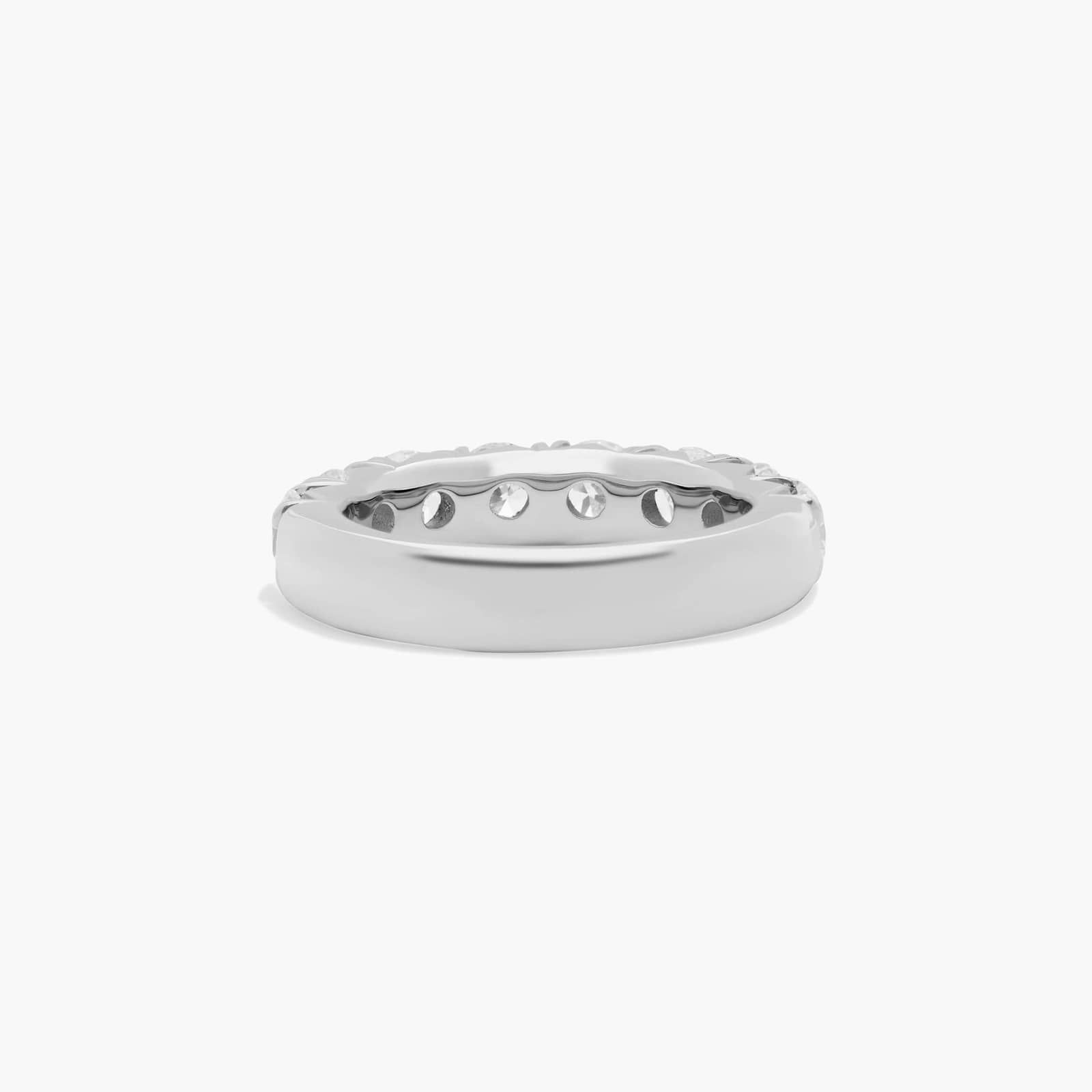 French Pavé Anniversary Ring With 2 CTW Diamonds In Platinum (5.00mm)