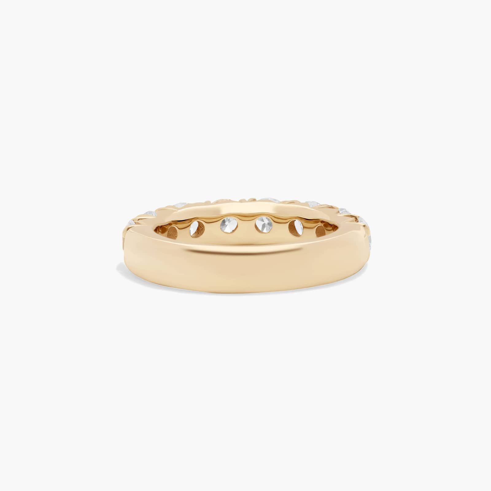 French Pavé Anniversary Ring With 2 CTW Lab-Grown Diamonds In 14K Yellow Gold (5.00mm)