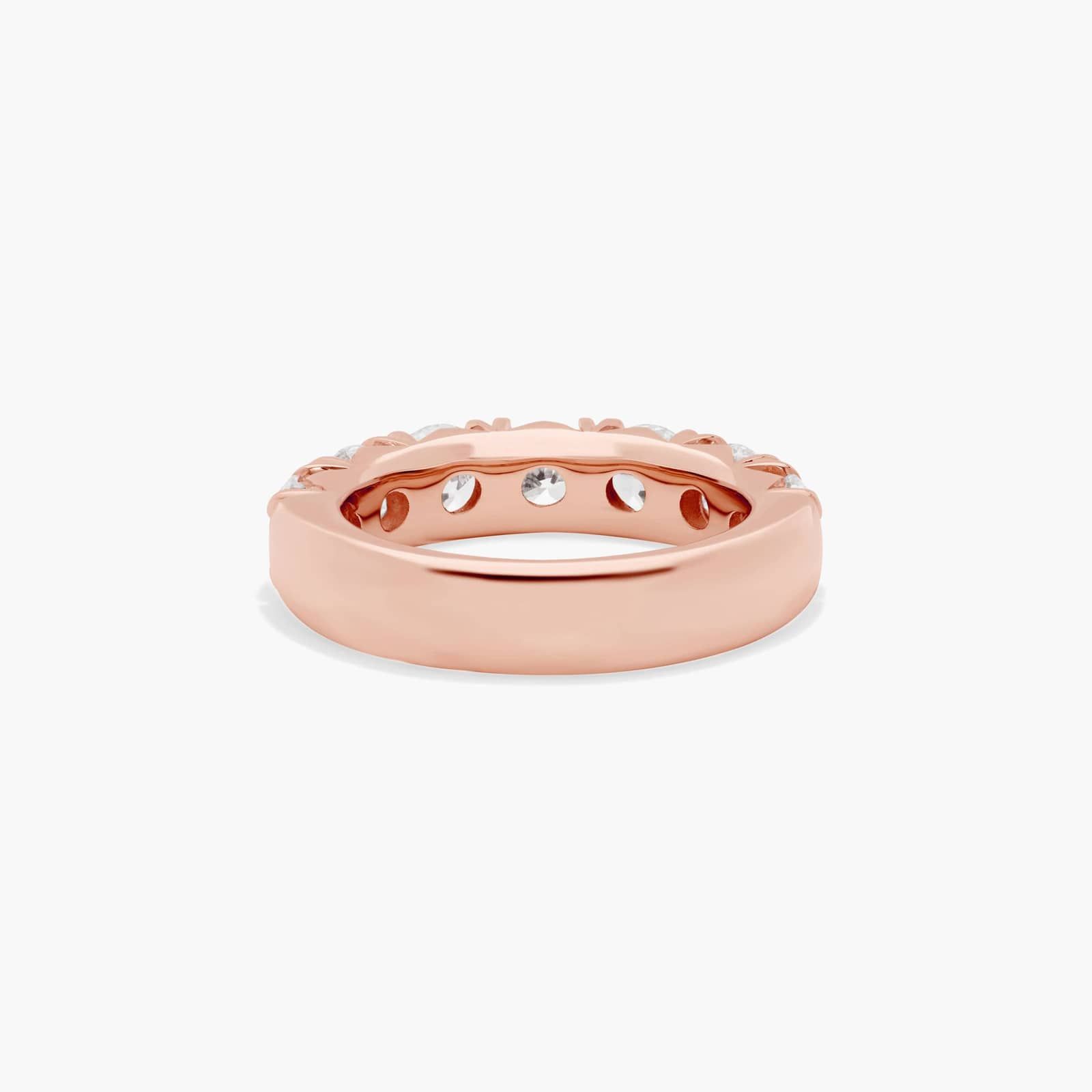 French Pavé Anniversary Ring With 2.5 CTW Lab-Grown Diamonds In 14K Rose Gold (5.50mm)