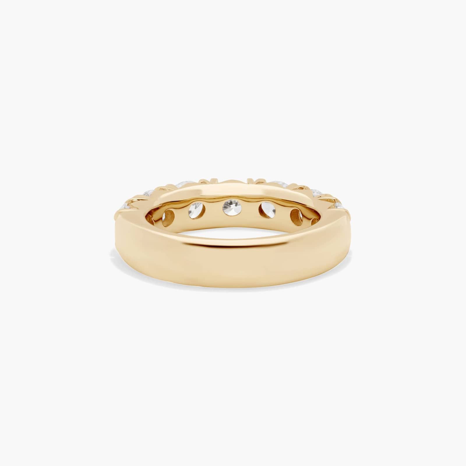 French Pavé Anniversary Ring With 2.5 CTW Lab-Grown Diamonds In 14K Yellow Gold (5.50mm)