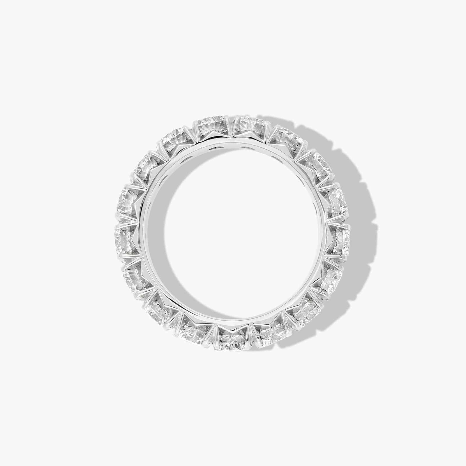 French Pavé Eternity Ring With 3 CTW Diamonds In Platinum (4.00mm)