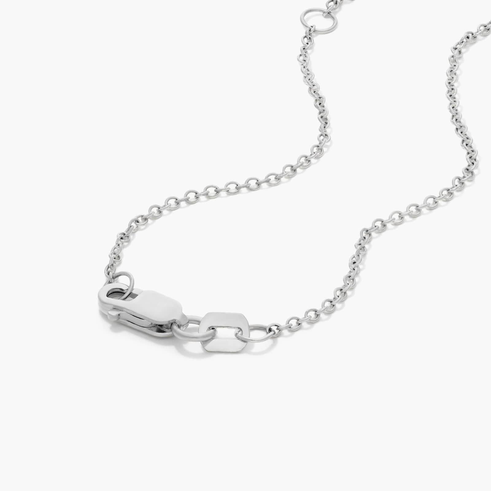 14K White Gold Double Prong Lab-Grown Diamond Pendant (0.50 CTW - F-G / VS2-SI1)