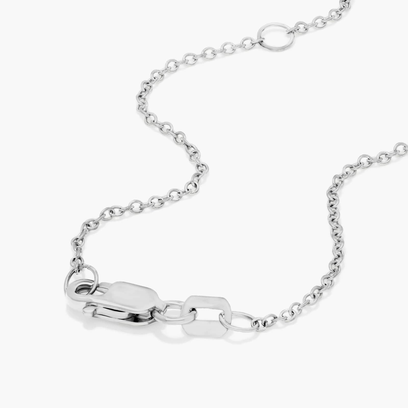 14K White Gold Double Prong Lab Created Diamond Pendant (2 CTW - F-G / VS2-SI1)