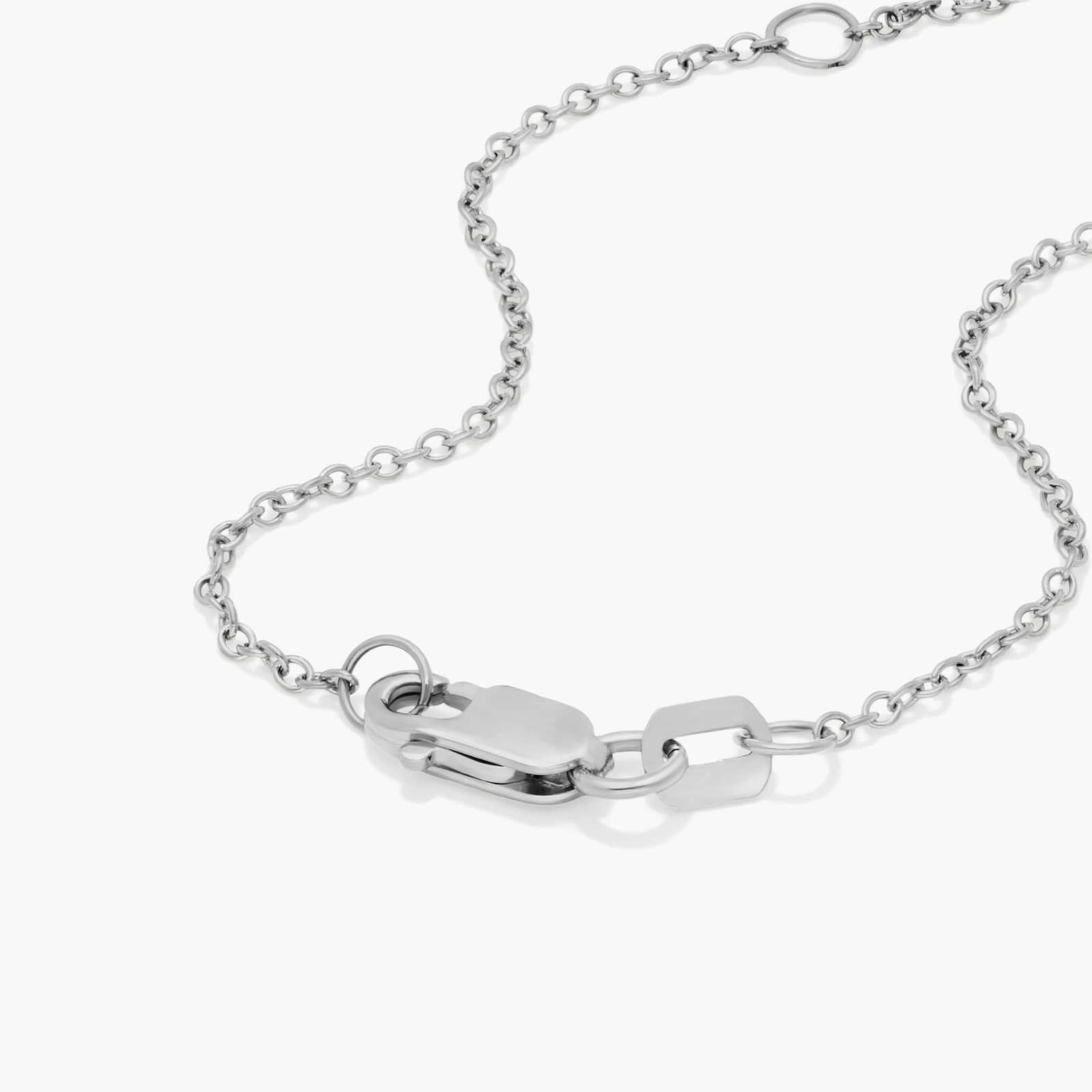 14K White Gold Double Prong Lab Created Diamond Pendant (3 CTW - F-G / VS2-SI1)