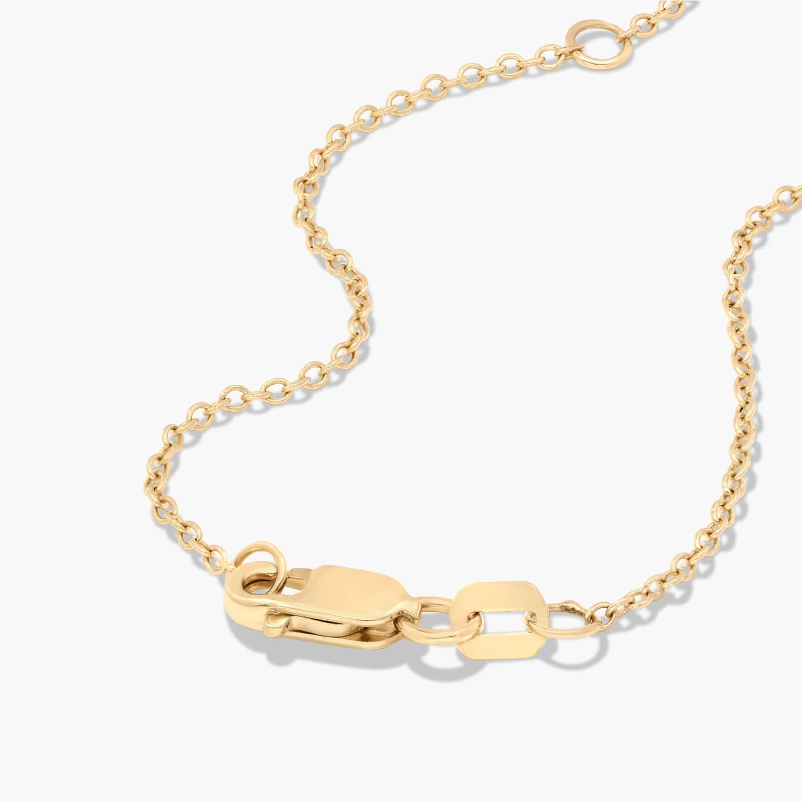 14K Yellow Gold Six Prong Wire Basket Diamond Pendant (0.25 CTW - H-I / SI1-SI2)