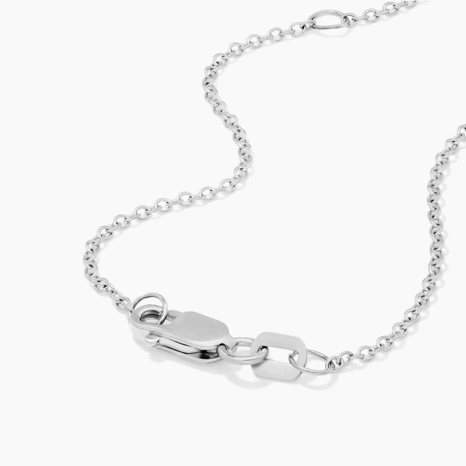 14K White Gold Wire Basket Lab Created Diamond Pendant  (1.5 CTW - F-G / VS2-SI1)