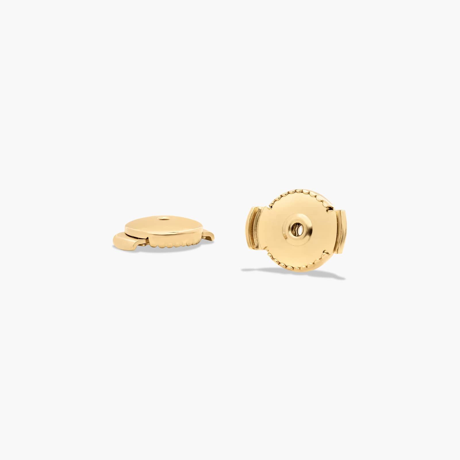 Four Prong 4 CTW Round Lab-Grown Diamond Stud Earrings In 14K Yellow Gold