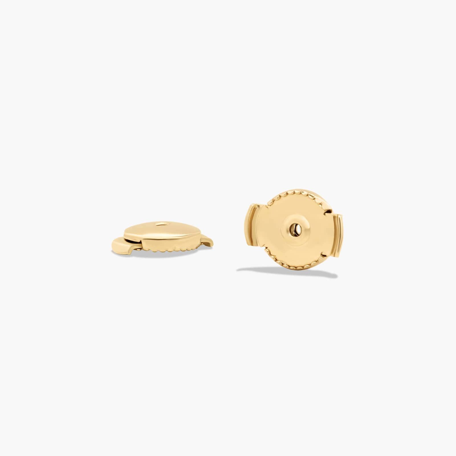 Four Prong Custom  5 CTW Round Lab-Grown Diamond Stud Earrings In 14K Yellow Gold