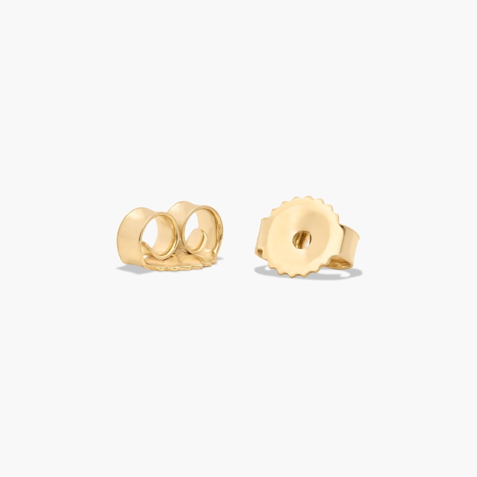 Bezel 0.75 CTW Diamond Stud Earrings In 14K Yellow Gold