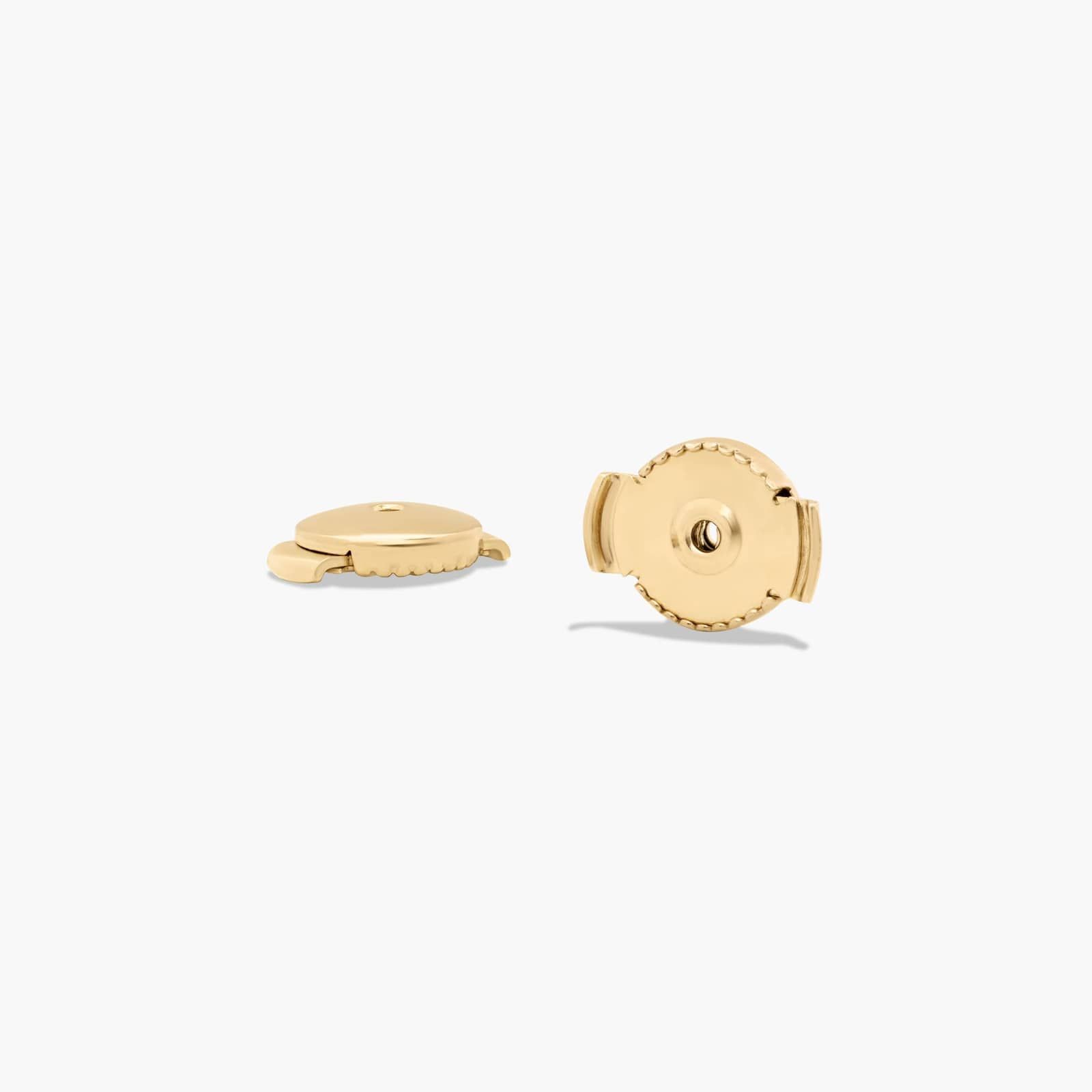 Bezel 1 CTW Diamond Stud Earrings In 14K Yellow Gold