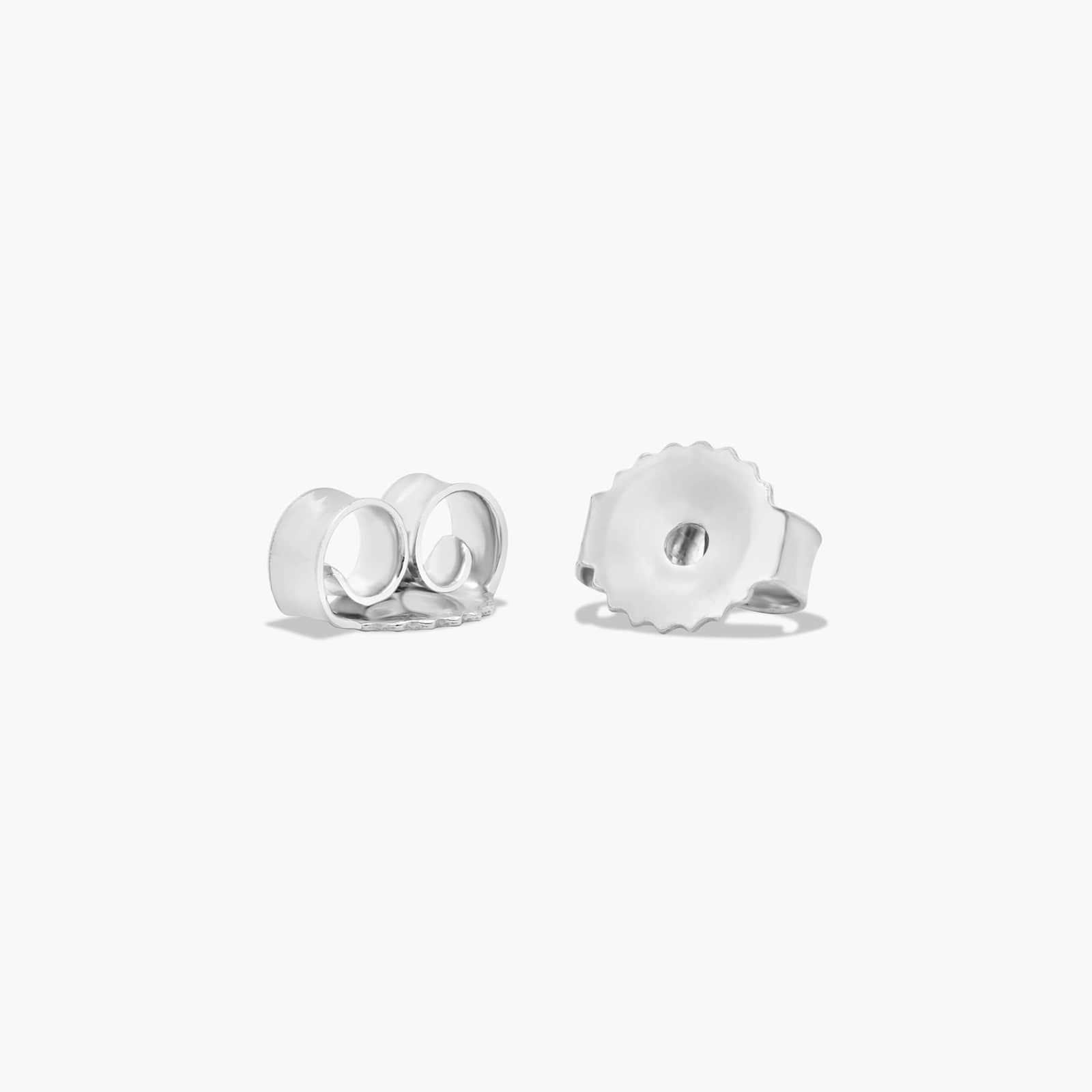 Scallop Basket 0.5 CTW Lab-Grown Diamond Stud Earrings In 14K White Gold