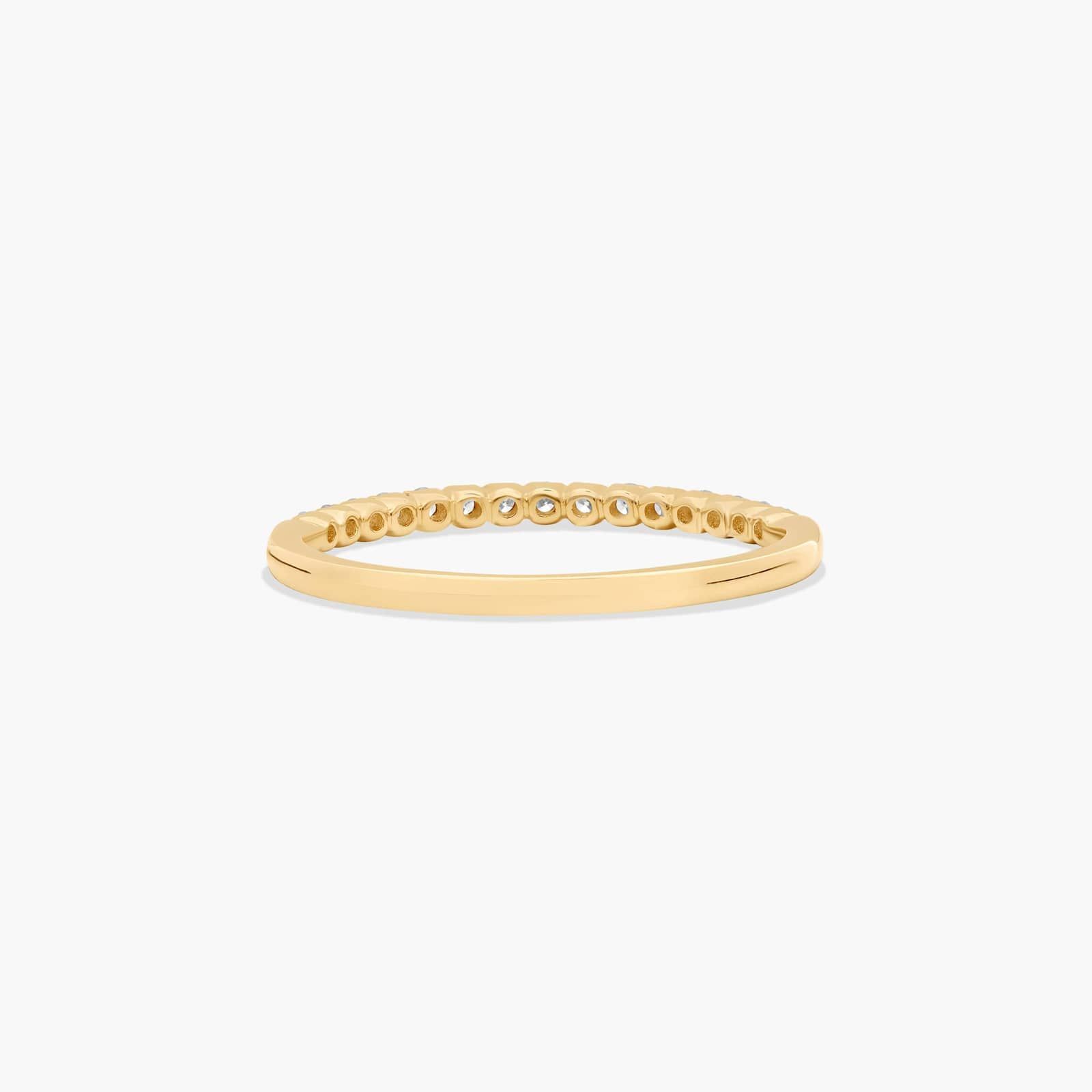 Fishtail Wedding Ring With 0.2 CTW Diamonds In 14K Yellow Gold (1.50mm)
