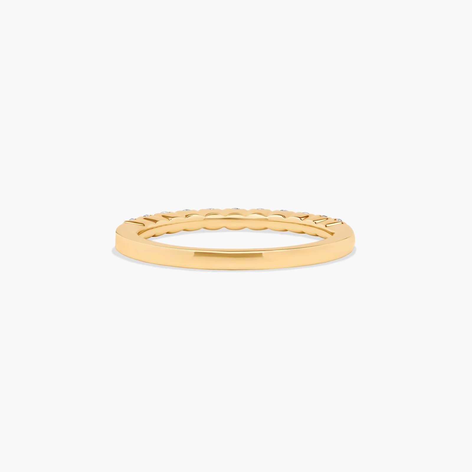Fishtail Wedding Ring With 0.3 CTW Diamonds In 14K Yellow Gold (2.00mm)