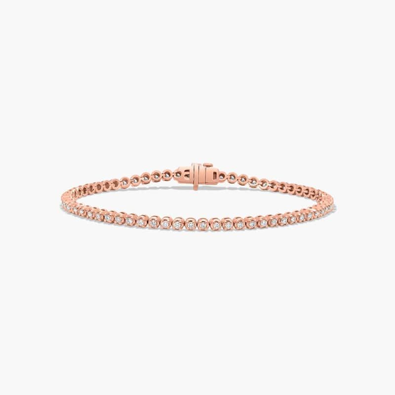 Tennis Bracelet With 1 CTW Diamonds In 14K Rose Gold (7")