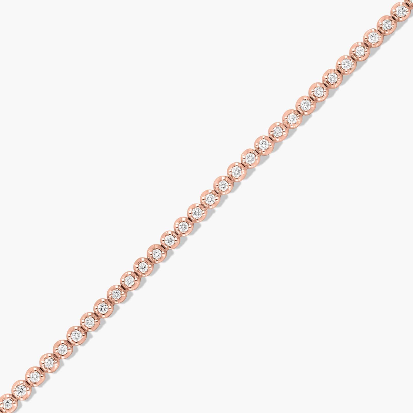 Tennis Bracelet With 1 CTW Diamonds In 14K Rose Gold (7")