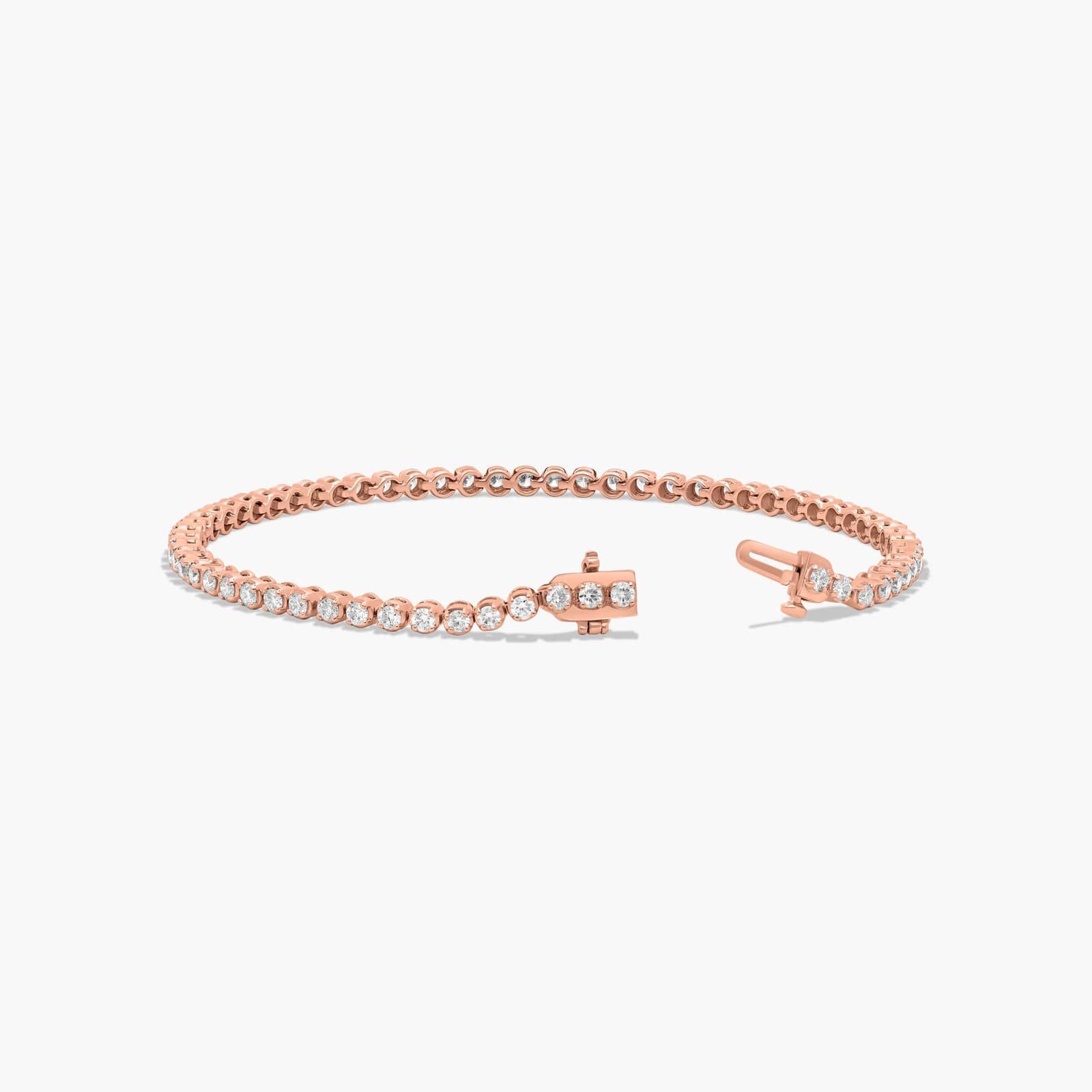 Tennis Bracelet With 2 CTW Diamonds In 14K Rose Gold (7")