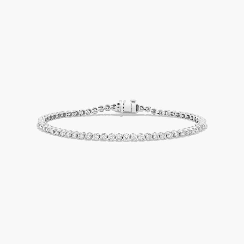 Tennis Bracelet With 2 CTW Lab-Grown Diamonds In 14K White Gold (7")