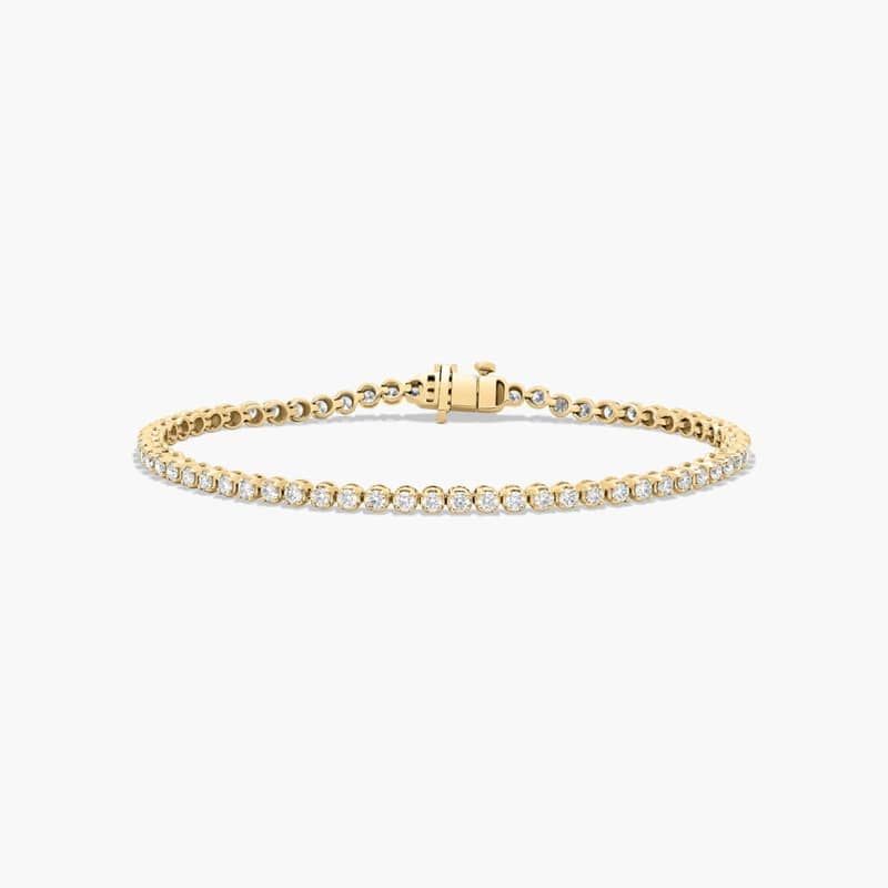 Tennis Bracelet With 2 CTW Lab-Grown Diamonds In 14K Yellow Gold (7")