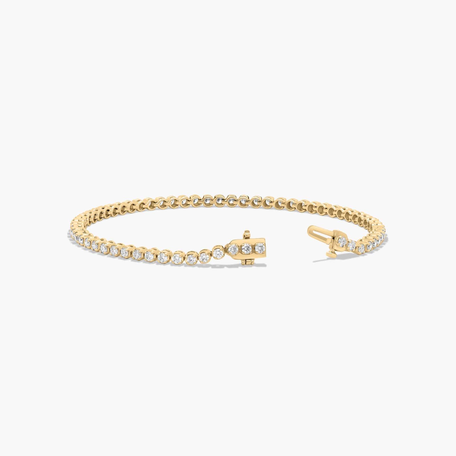 Tennis Bracelet With 2 CTW Lab-Grown Diamonds In 14K Yellow Gold (7")