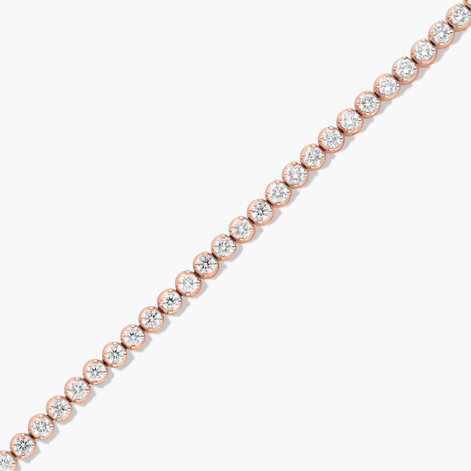 Tennis Bracelet With 3 CTW Diamonds In 14K Rose Gold (7")