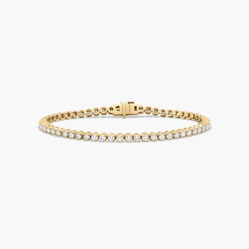 Tennis Bracelet With 3 CTW Lab-Grown Diamonds In 14K Yellow Gold (7")